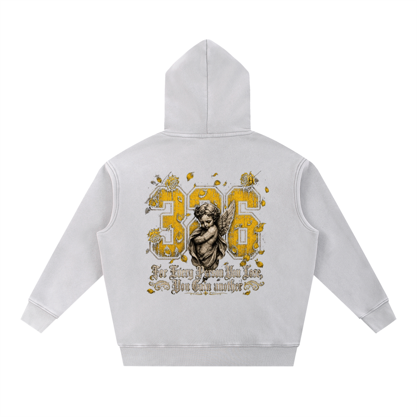 'Bumble 326' Snow Wash Fleece Oversize Hoodie